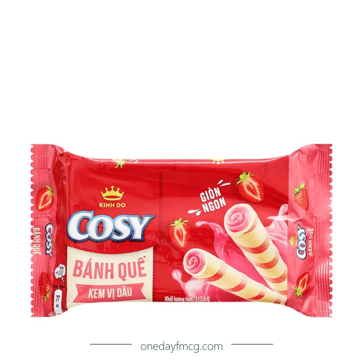 Cosy Strawberry Wafer Rolls 117.6g